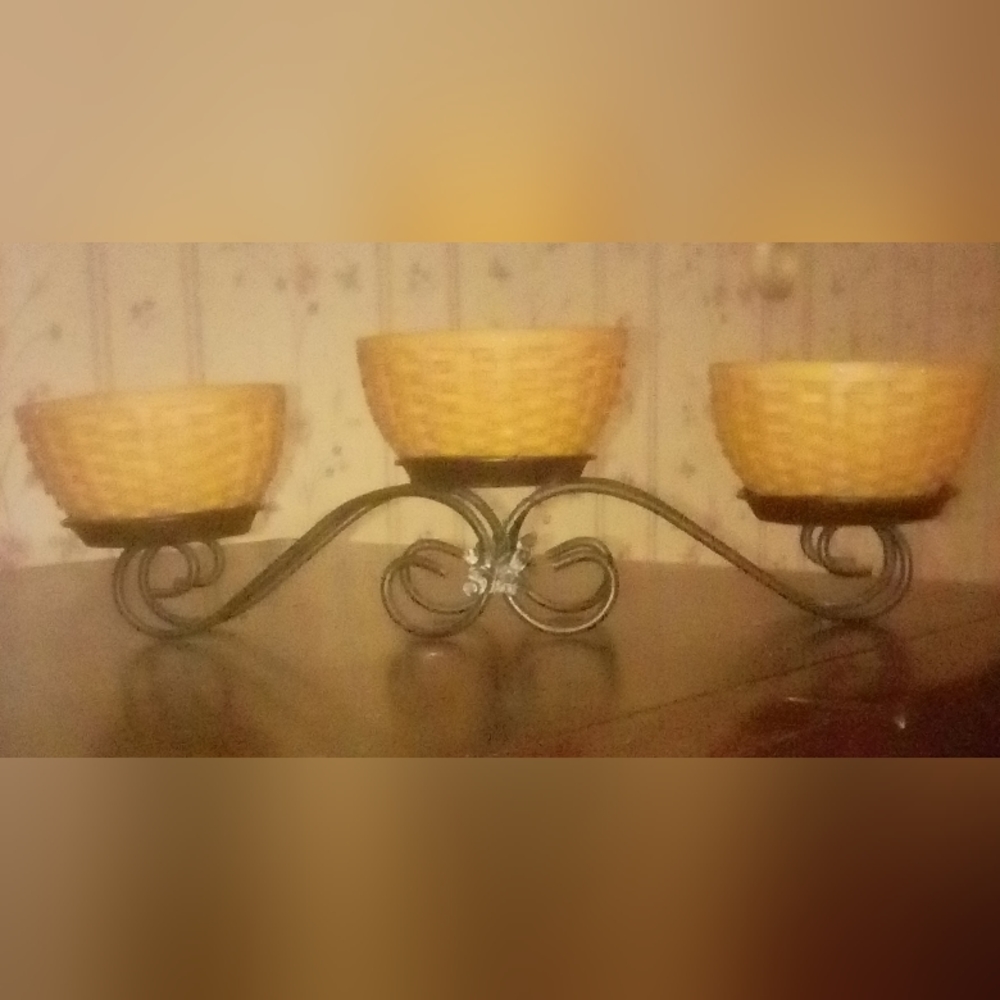 Three tier basket stand